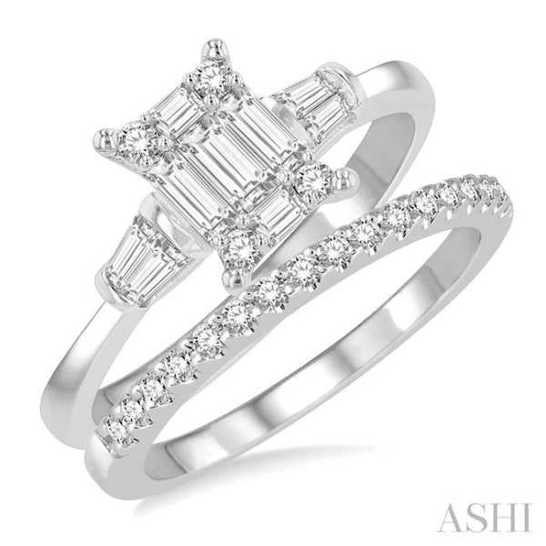 Fusion Diamond Wedding Set - 119C2NBADFVWG-WS – National