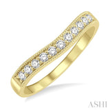 .25CTRDDM 'V' BAND-MILLG YG 14K@11-H*