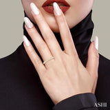 1/5 ctw Double Row Round Cut Diamond Fashion Ring in 10K Yellow Gold