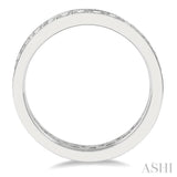 1 Ctw Round Cut Diamond Eternity Wedding Band in 14K White Gold