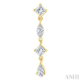 .50CTTWDM MIXED SHAPE LONG ER YG 14K-G*