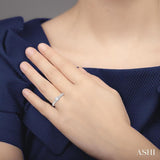 1/2 ctw Round Cut Diamond Semi-Mount Engagement Ring in 14K White Gold