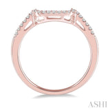 1/5 ctw Round Cut Diamond Wedding Band in 14K Rose Gold