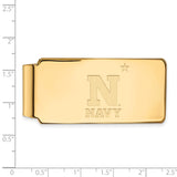 Sterling Silver Gold-plated LogoArt US Naval Academy Money Clip