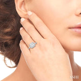 1/2 Ctw Diamond Semi-Mount Engagement Ring in 14K White Gold