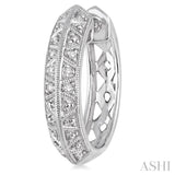 1/20 Ctw Round Cut Diamond Fashion Earrings in Sterling Silver