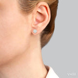 1 ctw Lovebright Round Cut Diamond Stud Earrings in 14K Yellow and White Gold