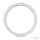 3/8 Ctw Mixed Shape Diamond Cut Fashion Band in 14K White Gold