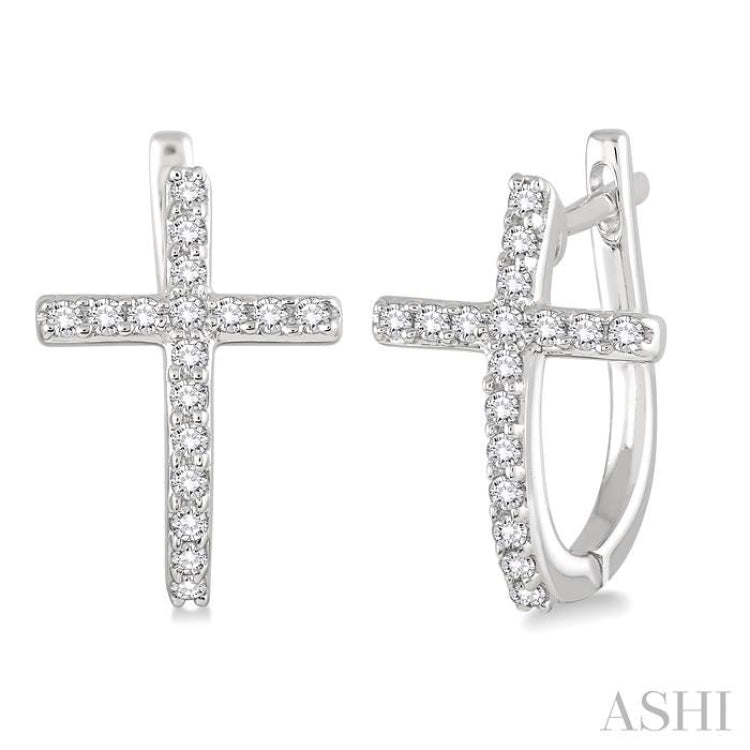 STONE HENgE◆SA24D21F CROSSING 14K ダイヤ ピアス 24k STONEHENgE(ストーンヘンジ) ピアス(レディース) - 海外通販