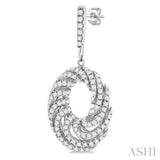 1.00CTRDDM SWIRL ER WG 14K-G*