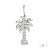 Palm Tree Diamond Fashion Earrings