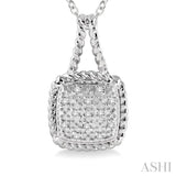 Silver Diamond Pendant