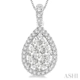 Pear Shape Lovebright Essential Diamond Pendant