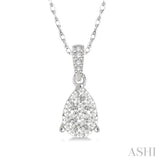 Pear Shape Lovebright Diamond Pendant