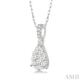 Pear Shape Lovebright Diamond Pendant