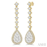 Pear Shape Lovebright Diamond Earrings