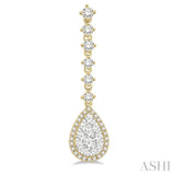 Pear Shape Lovebright Diamond Earrings