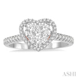 Heart Shape Lovebright Essential Diamond Ring