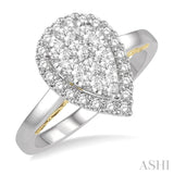 Pear Shape Lovebright Diamond Ring