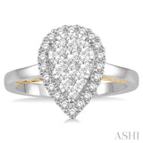 Pear Shape Lovebright Diamond Ring