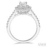 Oval Shape Semi-Mount Diamond Engagement Ring