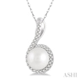 Pearl & Diamond Pendant