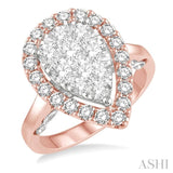 Pear Shape Lovebright Diamond Ring