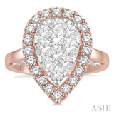 Pear Shape Lovebright Diamond Ring