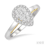 Pear Shape Lovebright Diamond Ring