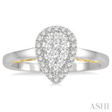 Pear Shape Lovebright Diamond Ring