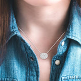 Oval Shape Lovebright Essential Diamond Necklace