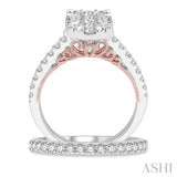 Oval Shape Lovebright Bridal Diamond Wedding Set