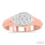 Pear Shape Lovebright Diamond Promise Ring