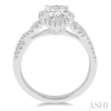 Pear Shape Semi-Mount Diamond Engagement Ring