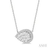 Pear Shape Lovebright Diamond Necklace
