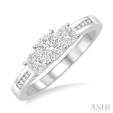 Past Present & Future Lovebright Bridal Diamond Engagement Ring