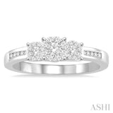 Past Present & Future Lovebright Bridal Diamond Engagement Ring