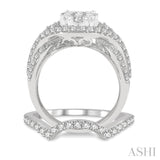 Oval Shape Lovebright Bridal Diamond Wedding Set