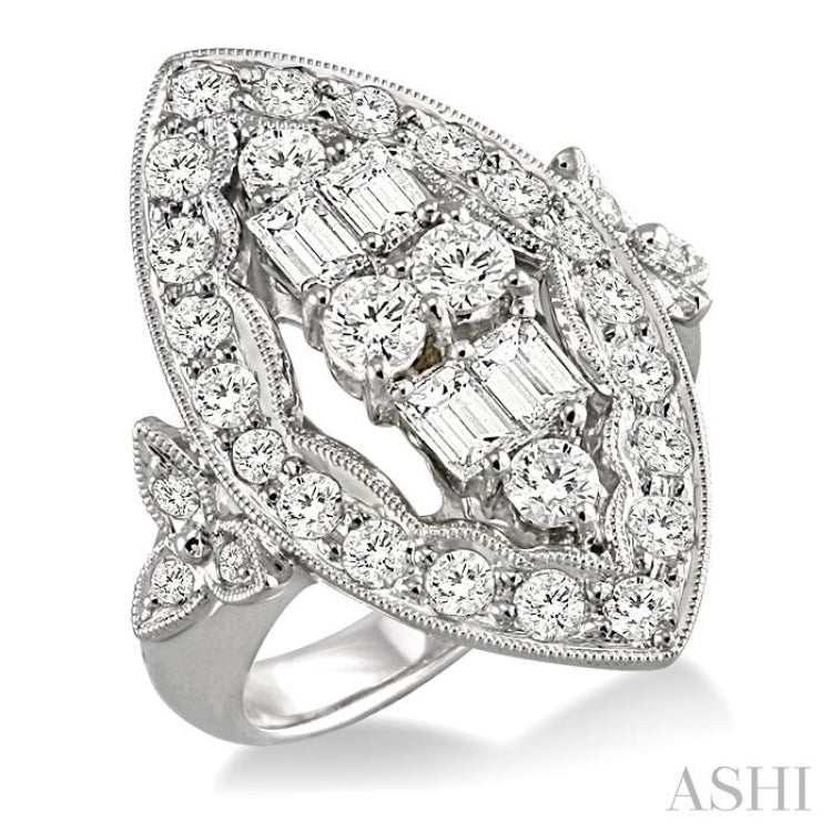 Marquise Shape Diamond Fashion Ring