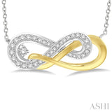 Infinity Shape Diamond Fashion Necklace