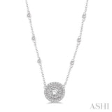 Double Halo Diamond Pendant