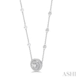 Double Halo Diamond Pendant