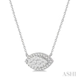 Marquise Shape Lovebright Diamond Necklace