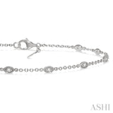 Marquise Shape Diamond Station Bracelet