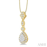 Pear Shape Lovebright Diamond Pendant