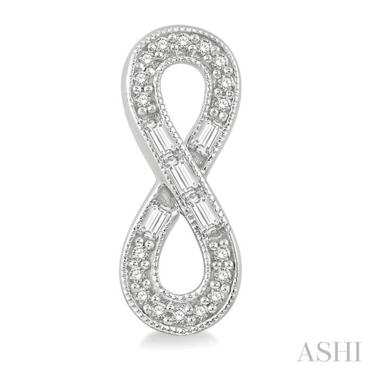 Infinity Shape Diamond Earrings