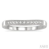 Diamond Curved Wedding Band