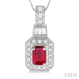 Gemstone & Diamond Pendant