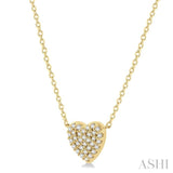 Heart Shape Petite Diamond Necklace