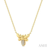 Bumble Bee Shape Petite Diamond Fashion Pendant